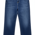 jean femme coupe droite bleu moyen