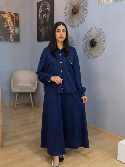 ensemble deux pièces bleu nuit
