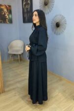 Ensemble Jupe et Chemise Gris Anthracite