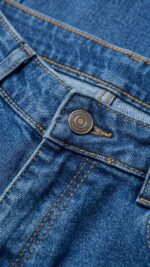 Pantalon Jean Bleu Foncé – Élégance Intemporelle et Coupe Droite