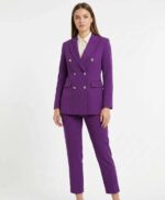 Ensemble Tailleur 3 Pièces Violet – L'Élégance Business Audacieuse