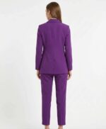 Ensemble Tailleur 3 Pièces Violet – L'Élégance Business Audacieuse