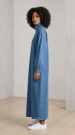 Robe en Jean Longue – Confort Absolu et Style Sport-Chic