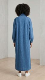 Robe en Jean Longue – Confort Absolu et Style Sport-Chic