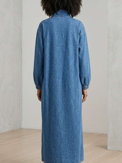 Robe en Jean Longue – Confort Absolu et Style Sport-Chic