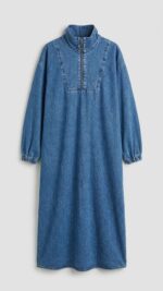 Robe en Jean Longue – Confort Absolu et Style Sport-Chic