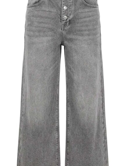 Pantalon Jean Gris – Coupe Droite et Style Urbain Moderne