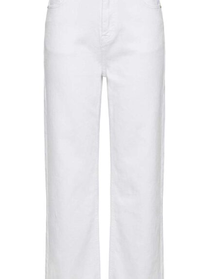Pantalon Jean Blanc – Coupe Droite et Élégance Lumineuse