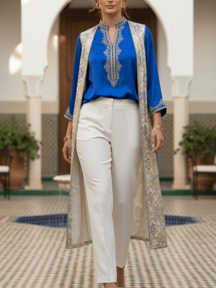 Pantalon Blanc Classique – L'Élégance Épurée et Structurée Pantalon Blanc Classique – L'Élégance Épurée et Structurée