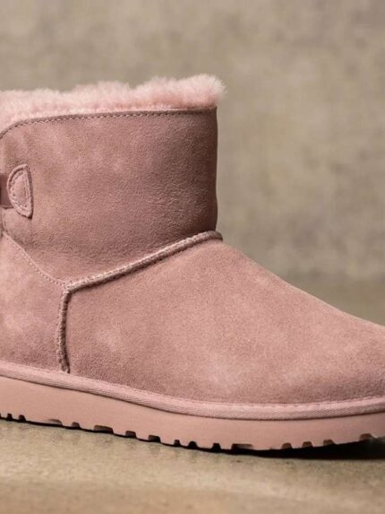 Bottines en cuir marron foncé