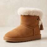 Bottines en Daim Taupe – Élégance Féminine et Effet Plissé