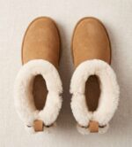 Bottines en Daim Taupe – Élégance Féminine et Effet Plissé