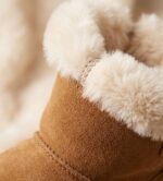 Bottines en Daim Taupe – Élégance Féminine et Effet Plissé