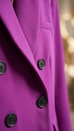 Blazer Violet – Élégance Audacieuse et Coupe Structurée