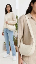 Sac Bandoulière Demi-Lune – Style Minimaliste et Confort Quotidien
