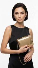 Pochette de Soirée Dorée – Éclat Métallique et Style Prestige