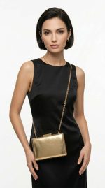 Pochette de Soirée Dorée – Éclat Métallique et Style Prestige
