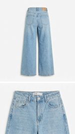 Jean Large Bleu Clair – Coupe Wide-Leg et Allure Rétro-Chic