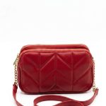 Sac bandoulière matelassé rouge