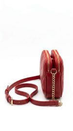 Sac bandoulière matelassé rouge