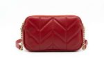 Sac bandoulière matelassé rouge