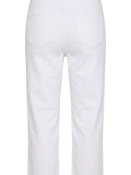 Jean Blanc Large – Coupe Wide-Leg et Style Moderne