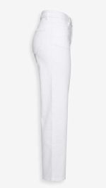 Jean Blanc Large – Coupe Wide-Leg et Style Moderne