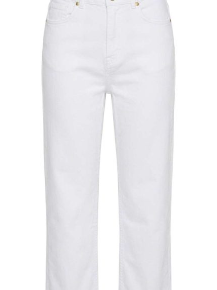 Jean Blanc Large – Coupe Wide-Leg et Style Moderne