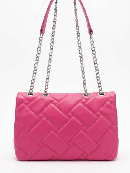 Sac Matelassé Rose Fuchsia – Un Style Couture et Audacieux