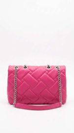 Sac Matelassé Rose Fuchsia – Un Style Couture et Audacieux