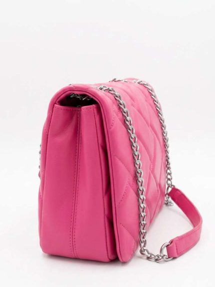 Sac Matelassé Rose Fuchsia – Un Style Couture et Audacieux