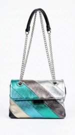 Sac Bandoulière Métallisé Multicolore – Éclat Moderne et Design Audacieux