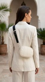 Sac Bandoulière Blanc – Design Urbain avec Mini Pochette Intégrée