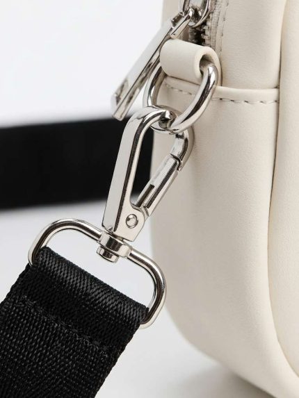 Sac Bandoulière Blanc – Design Urbain avec Mini Pochette Intégrée