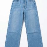 Jean large bleu classique – Le Basique Wide-Leg Incontournable