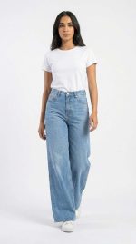 Jean Large Denim Classique – Le Basique Wide-Leg Incontournable