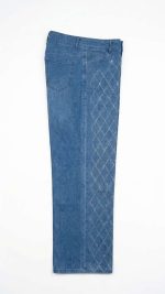 Jean Large à Strass Parsemés – Effet Ciel Étoilé et Coupe Wide-Leg
