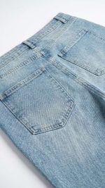 Jean Mom Bleu Clair – L'Esprit Vintage et Confort Absolu