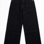 Jean Large Noir – Coupe Wide-Leg et Élégance Intemporelle