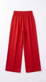 Pantalon Fluide Rouge – Confort Aérien et Couleur Vibrante