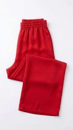 Pantalon Fluide Rouge – Confort Aérien et Couleur Vibrante