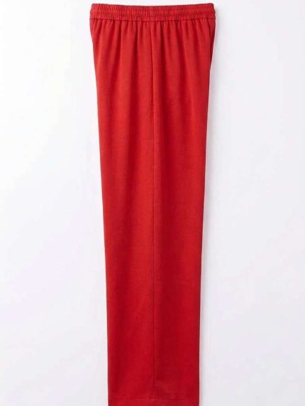 Pantalon Fluide Rouge – Confort Aérien et Couleur Vibrante