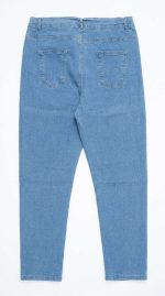 Jean Droit Taille Haute Bleu – Confort Absolu et Coupe Classique