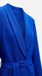 Ensemble Tailleur Bleu Roi Deux Pièces – Élégance Audacieuse et Allure Structurée
