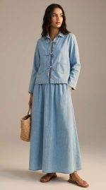 Ensemble Jupe Denim Deux Pièces