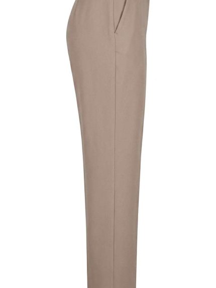 Pantalon Beige avec Ceinture – Élégance Neutre et Coupe Structurée
