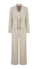 Ensemble Tailleur 3 Pièces Beige – L'Élégance Absolue et Chic Intemporel