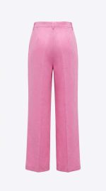 Pantalon Tailleur Rose – Élégance Structurée et Couleur Vibrante