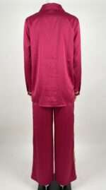 Ensemble Satiné Fuchsia – Élégance Orientale et Éclat Moderne