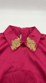 Ensemble Satiné Fuchsia – Élégance Orientale et Éclat Moderne